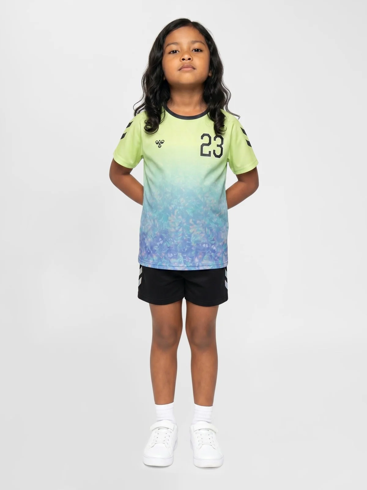 SHIMMER T-SKJORTE - SHADOW LIME/BLACK - Image 2