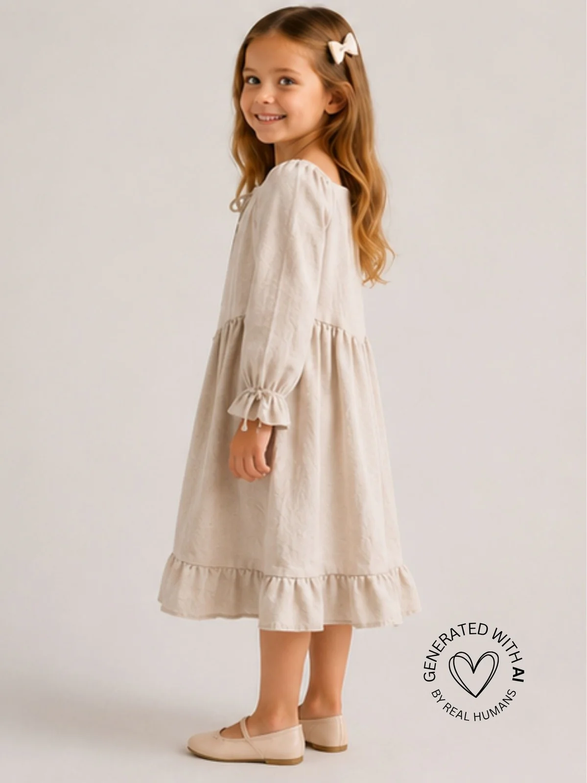 LILL KJOLE - Beige - Image 3
