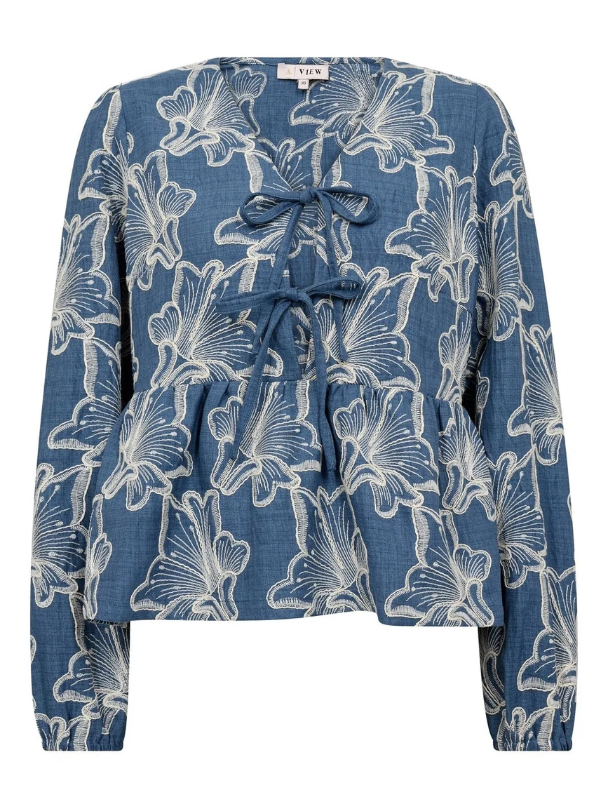Adina bluse - denim blue