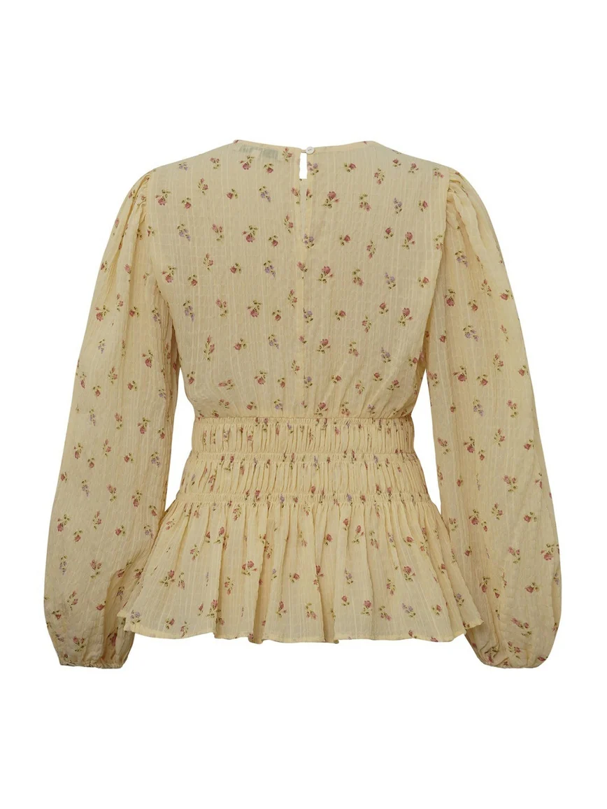 Elinor bluse - pale yellow - Image 2