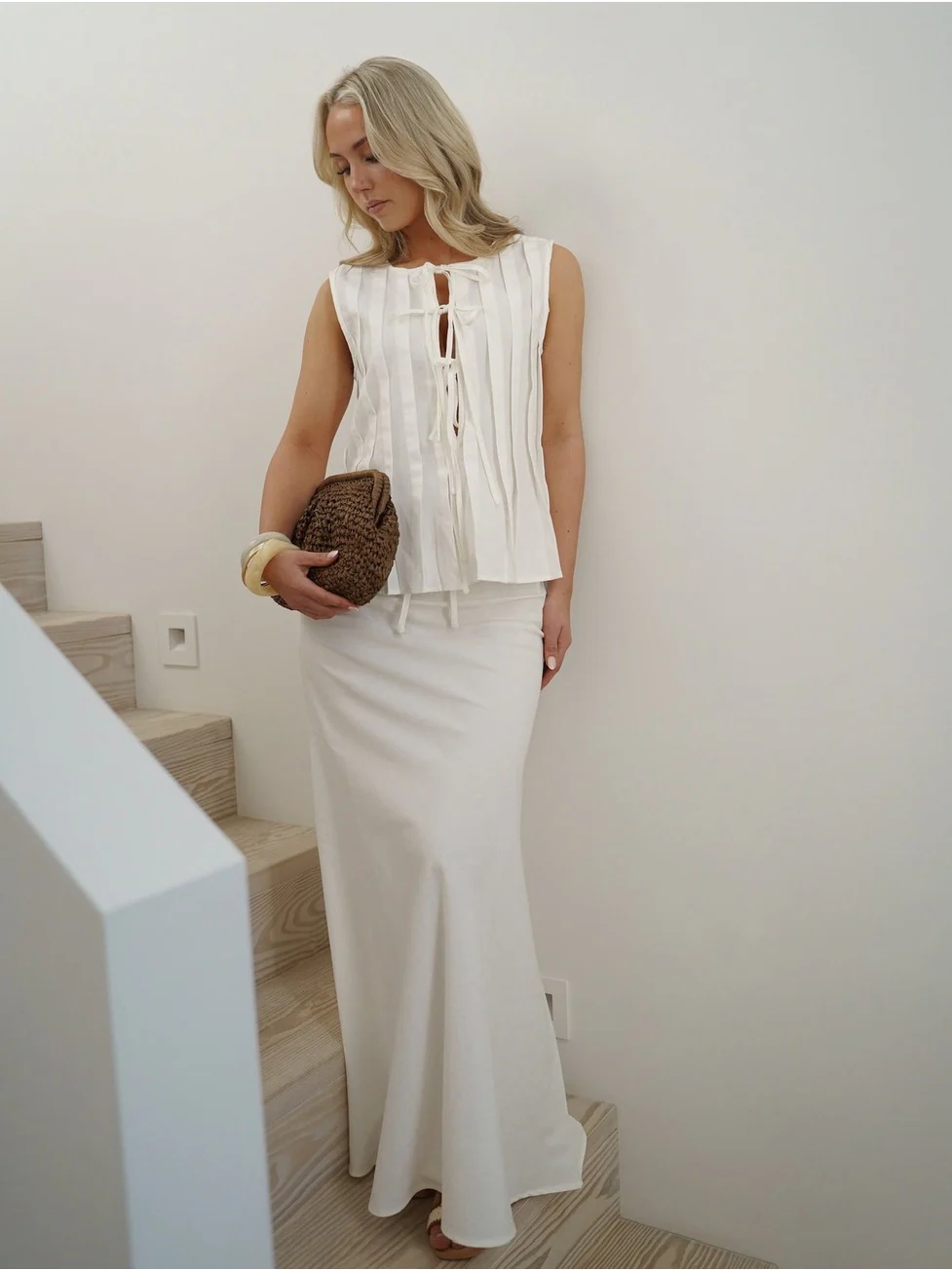 Emily lin skjørt - white - Image 5