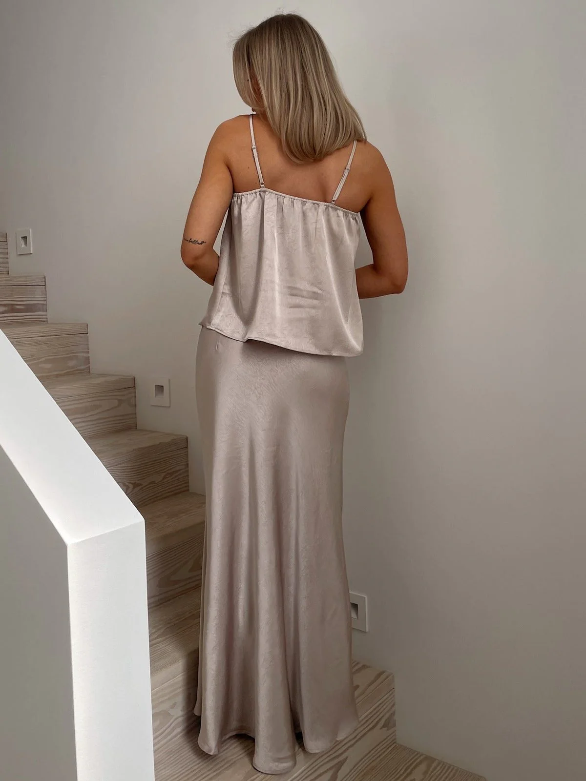 Emily skjørt - champagne - Image 3