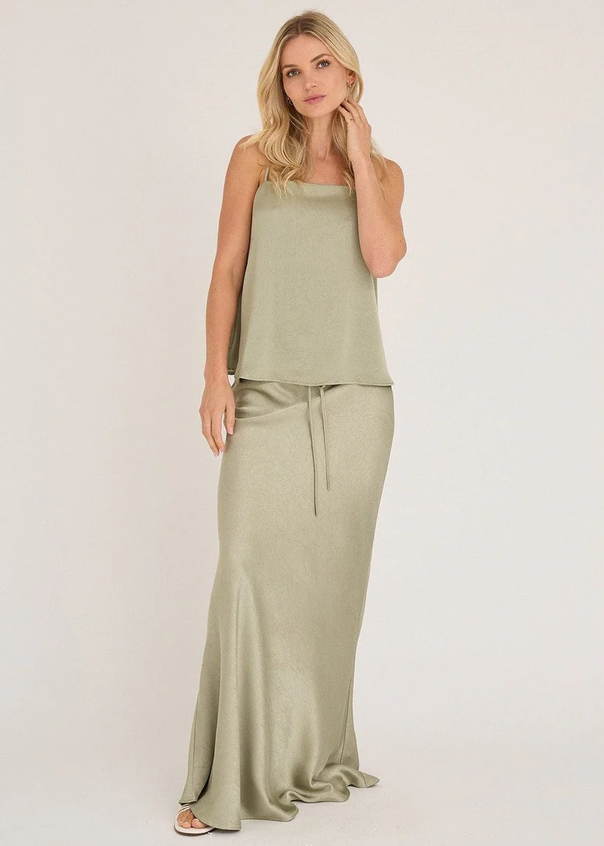Emily skjørt - dusty green - Image 8