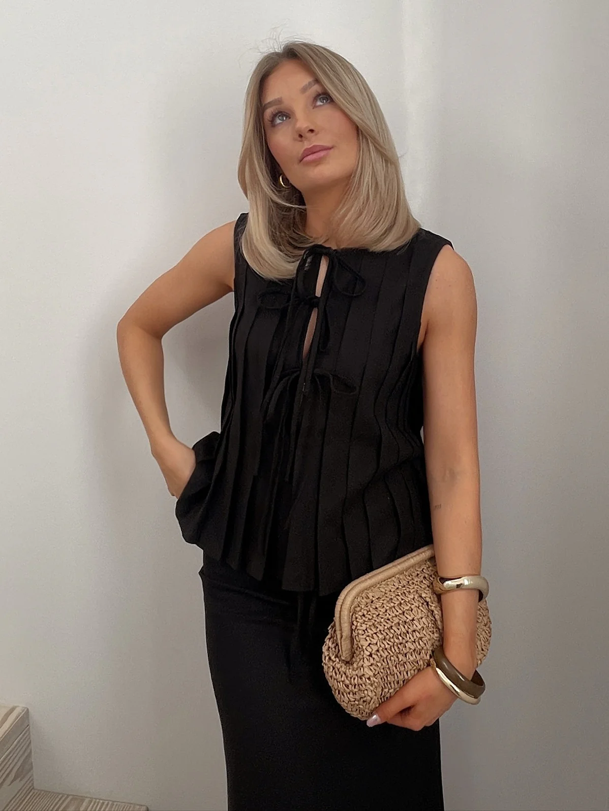 Lina topp - black