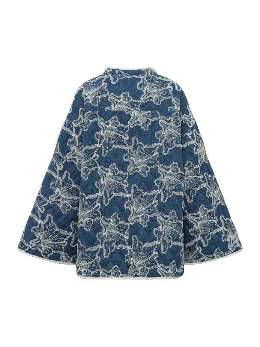 Severin jakke - blue/off white - Image 3