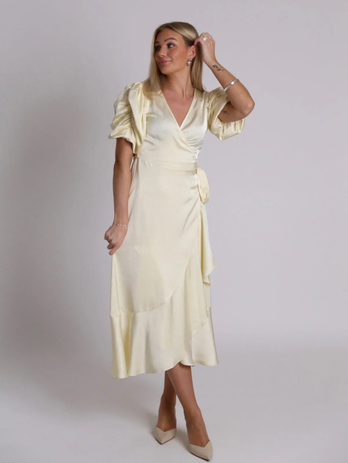 Sinda kjole - pale yellow - Image 11