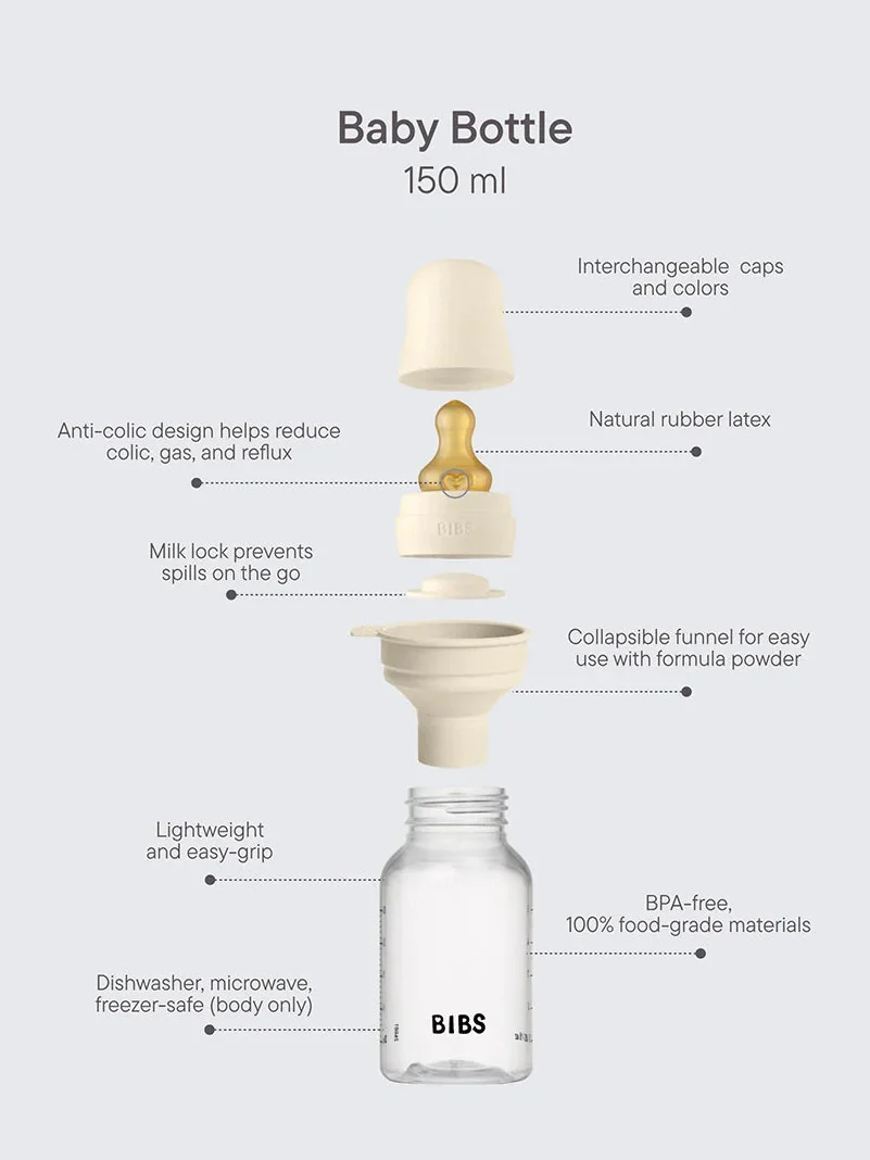 BABY BOTTLE LATEX 150 ML - Baby Blue - Image 2