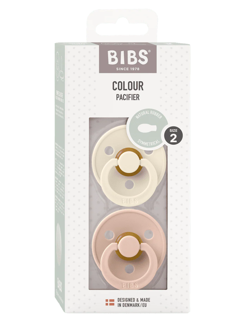 Colour 2 PACK / Latex Smokker - Ivory/Blush - Image 2