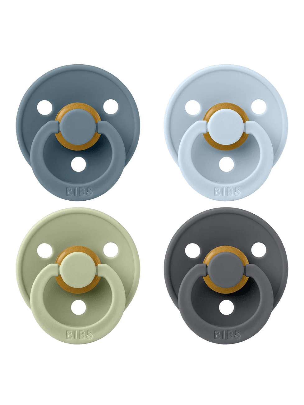 Colour 4 PACK Latex Smokker - Petrol/Sage/Baby Blue/Iron