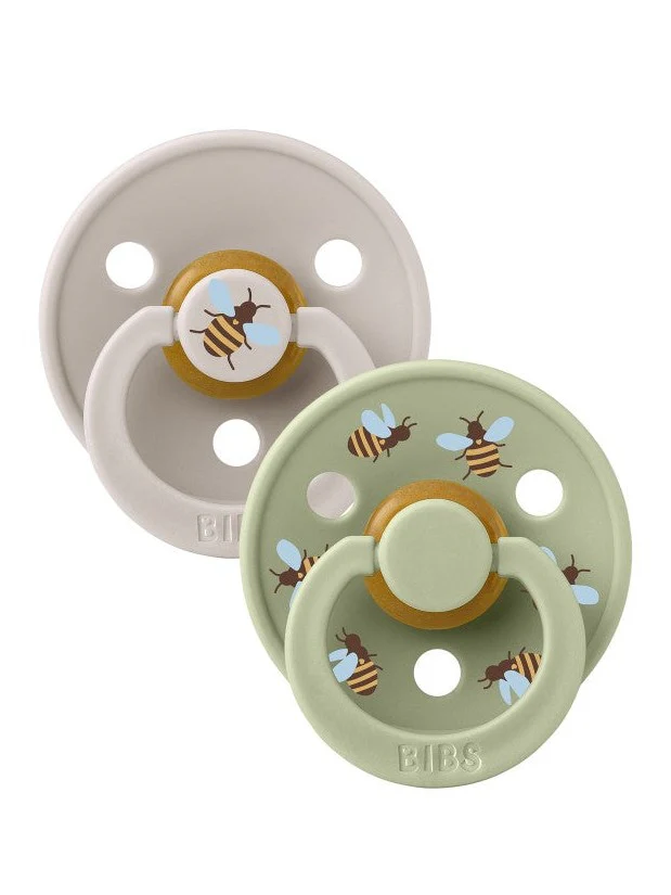 Pacifier 2 PACK / Latex Smokker - Mushroom Mix