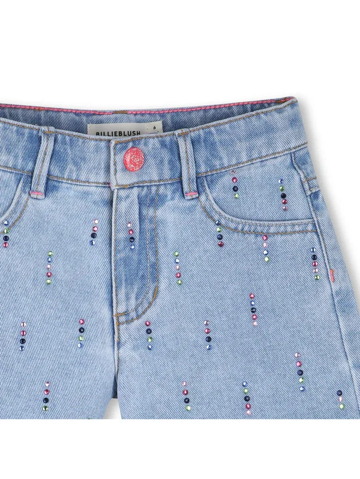 DENIM SHORTS - Blue - Image 2
