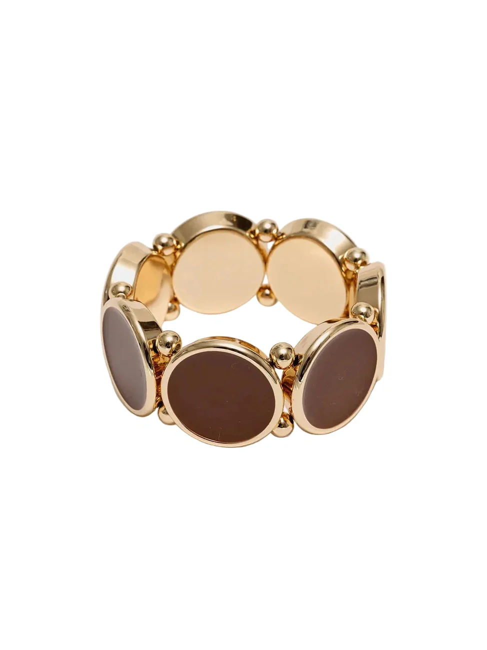 Ava elastic armbÄnd - gold/cognac