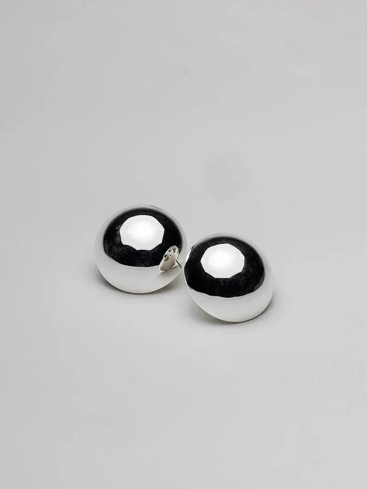 Big øredobber - silver - Image 4