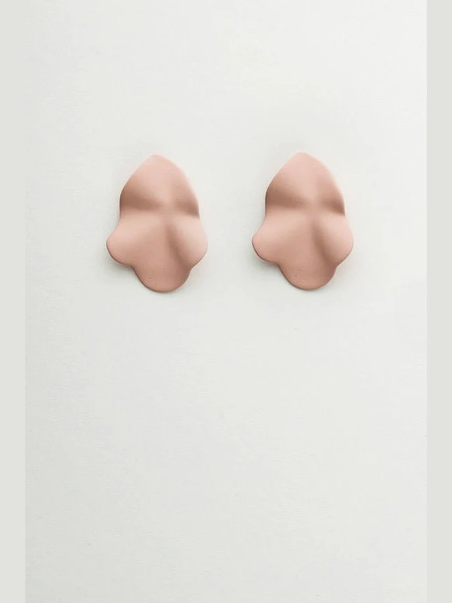 Lip øredobber small - light pink