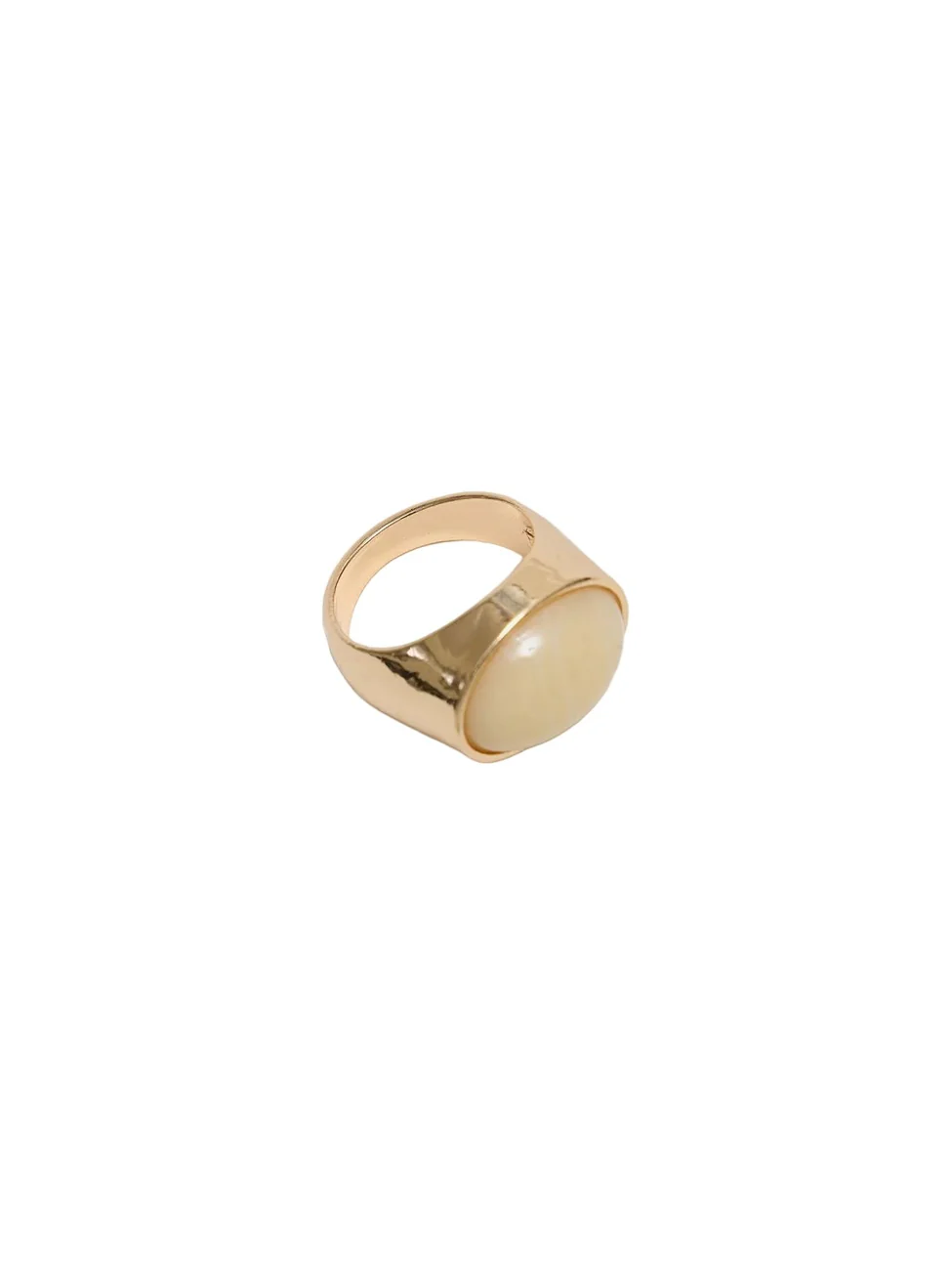 Quincy oval ring - cream