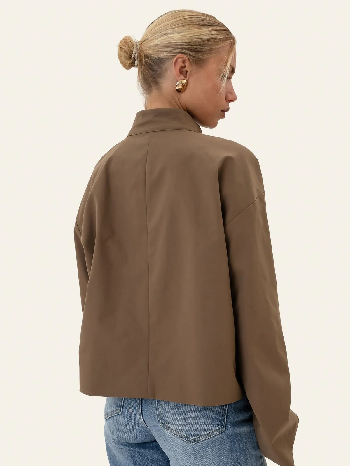 Eva jakke - dark brown - Image 3