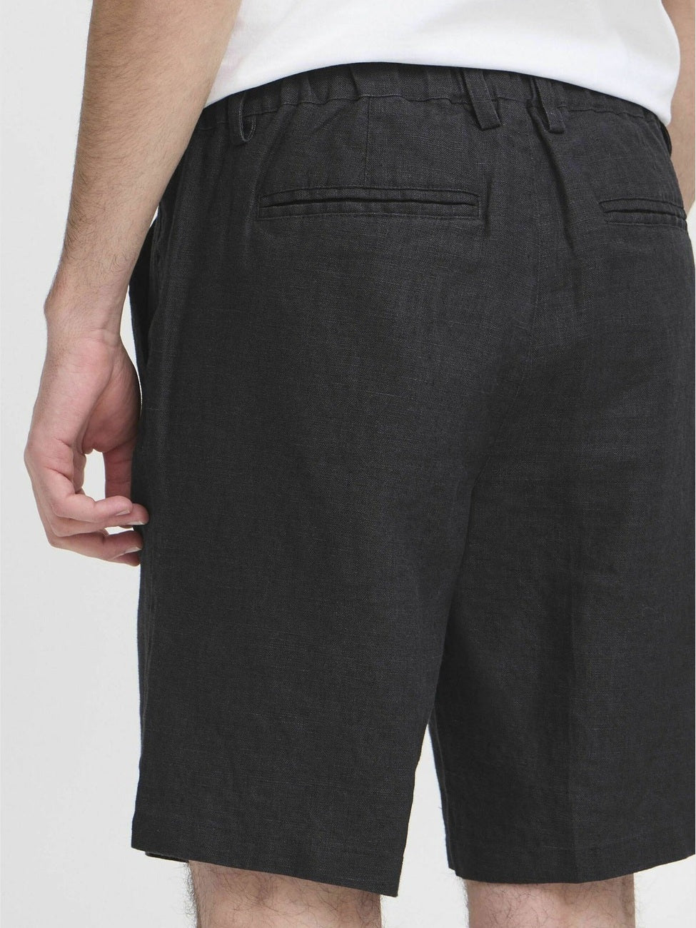 Pandrup lin shorts - dark navy - Image 4