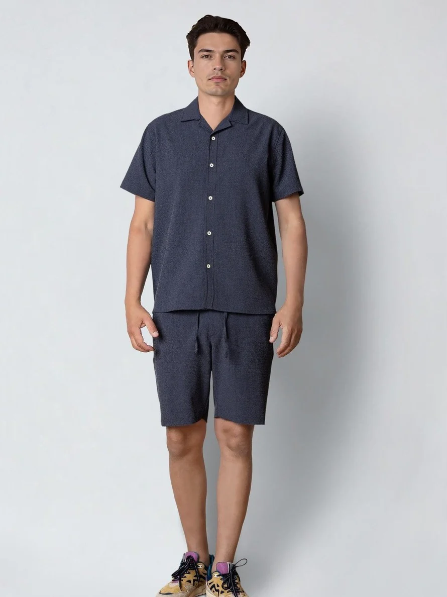 Barcelona erico striped shorts - navy - Image 6