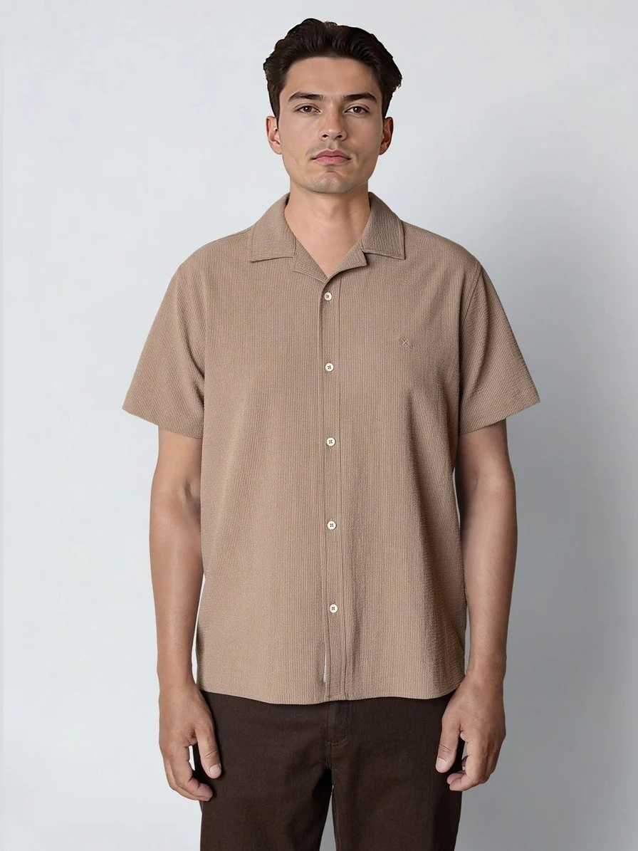 Bowling erico striped skjorte - shitake - Image 8