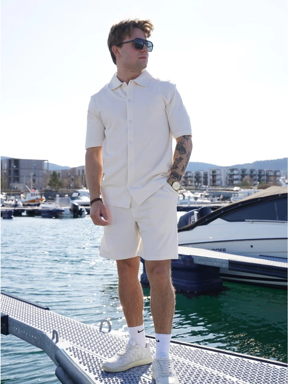 Calton shorts - ecru - Image 3