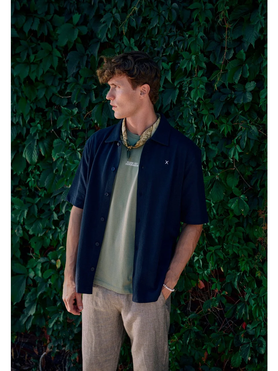 Calton skjorte - dark navy - Image 3