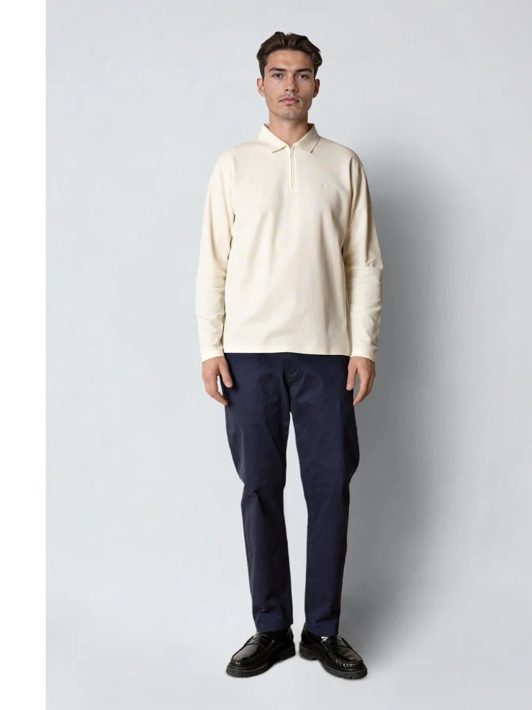 Joss polo genser - ecru - Image 3