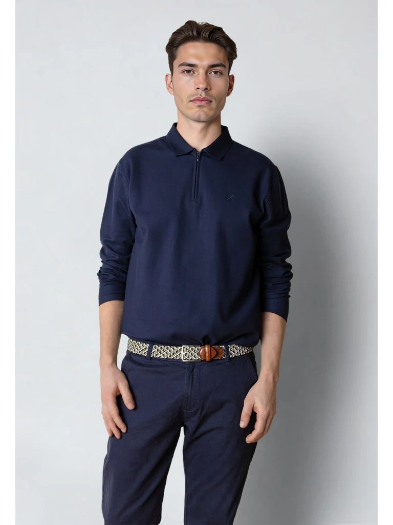 Joss polo genser - navy