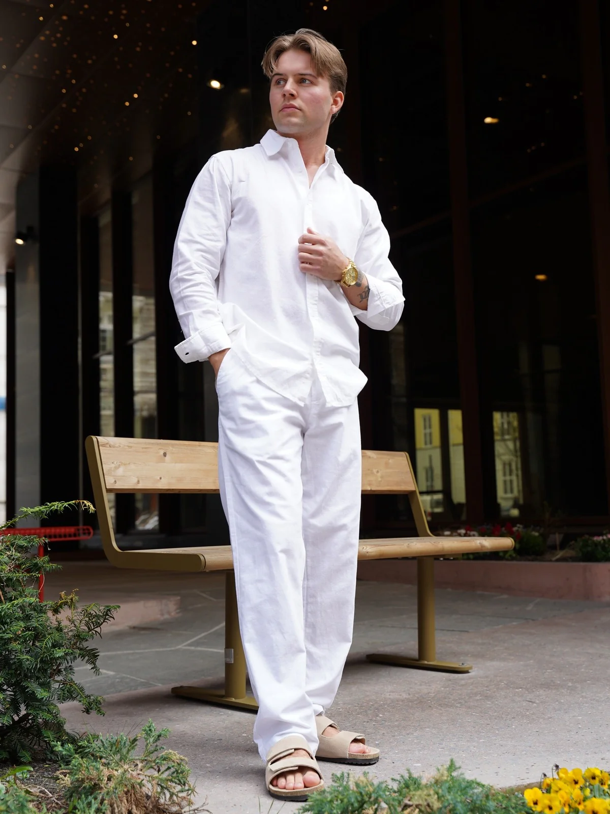 Luca skjorte langermet - white - Image 4