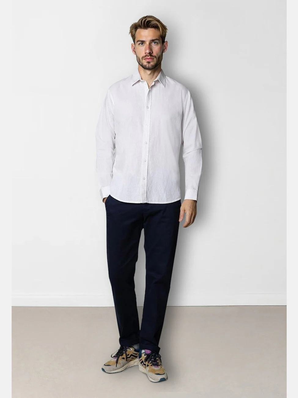 Luca skjorte langermet - white - Image 9