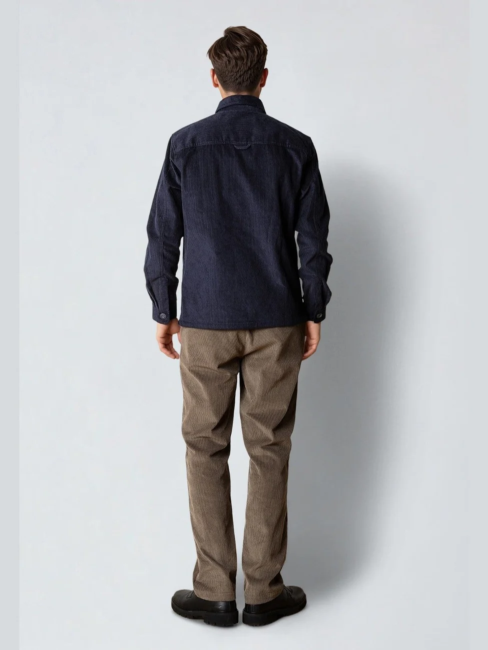 Silas corduroy overshirt - navy - Image 3