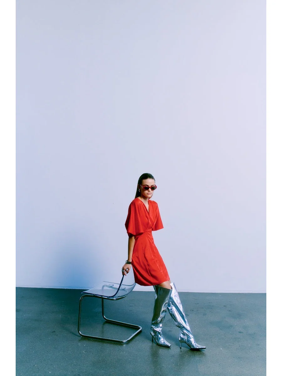 Vianna kjole - tomato - Image 4