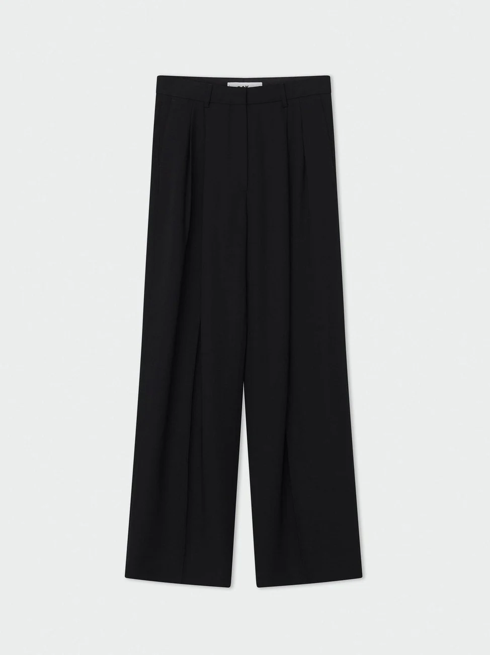 Enzo classic gabardine dressbukse - black