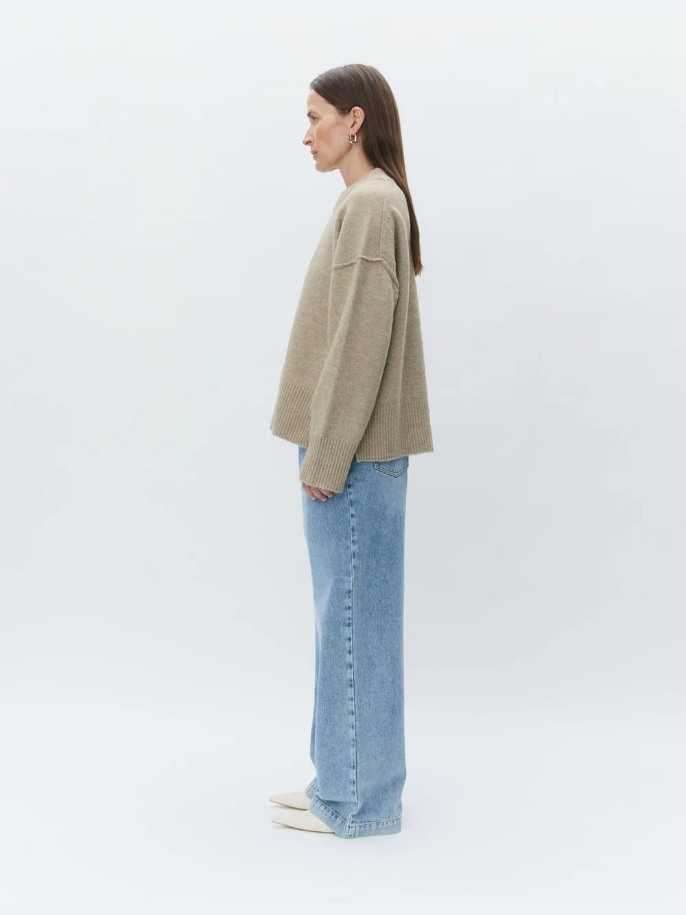 Josie genser - beige melange - Image 2