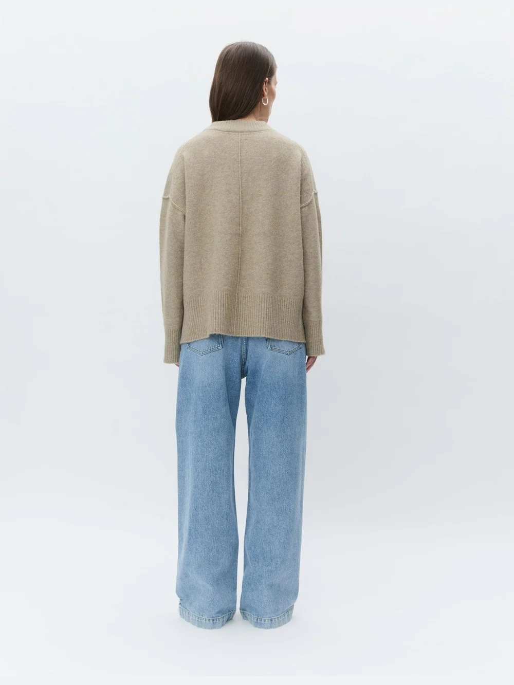 Josie genser - beige melange - Image 3