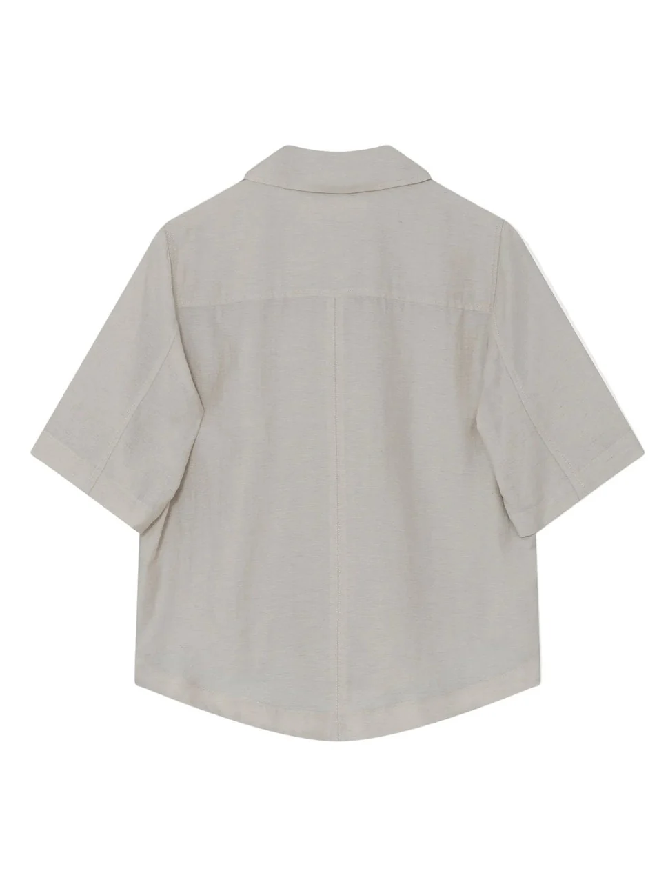 Mina linen slub t-skjorte - light sand melange - Image 2