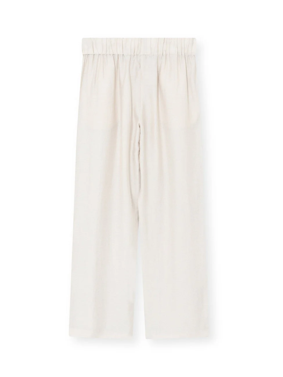 Olli linen slub bukse - light sand melange - Image 2