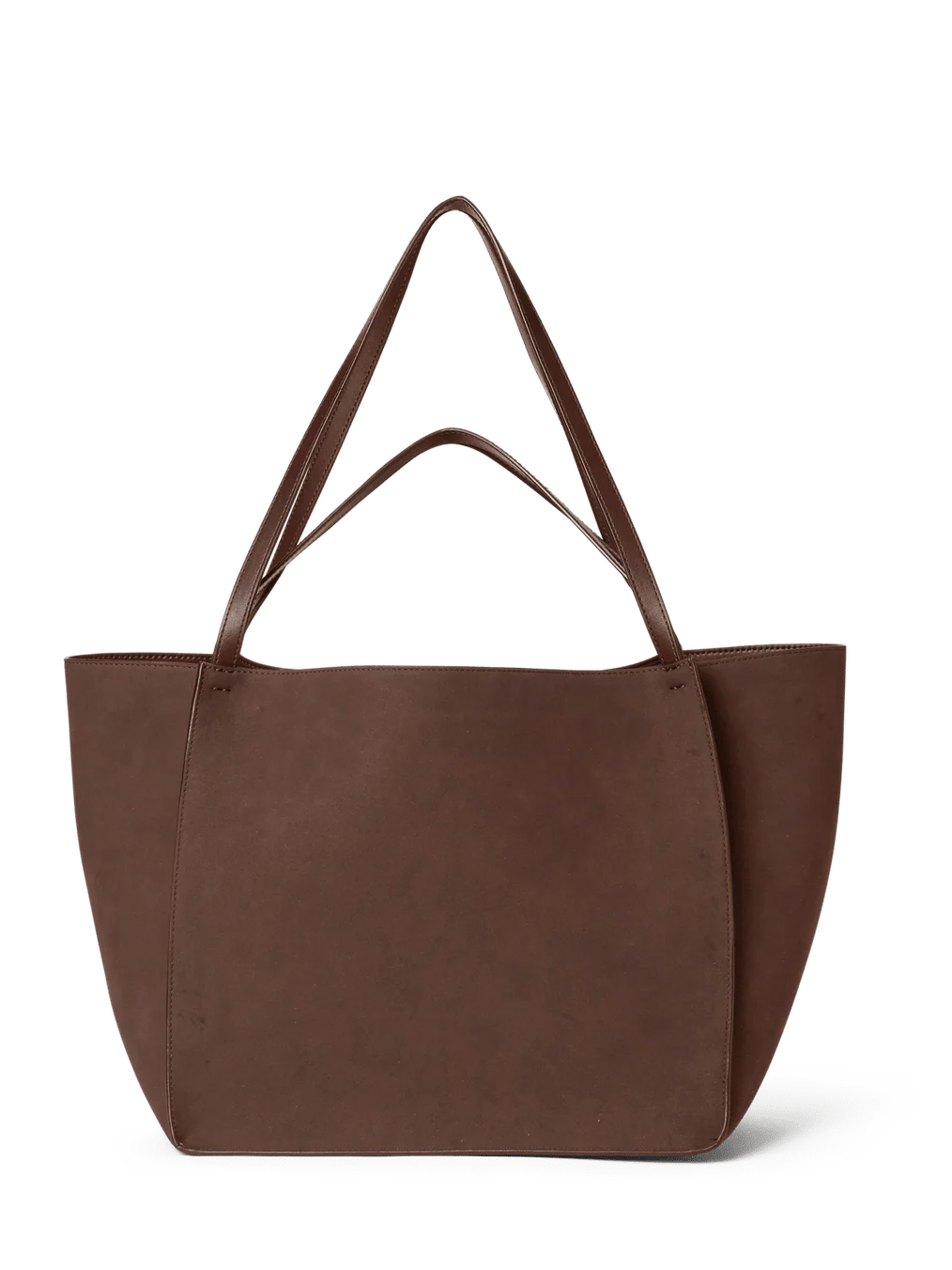 Imitation suede bag - coffee bean - Image 3