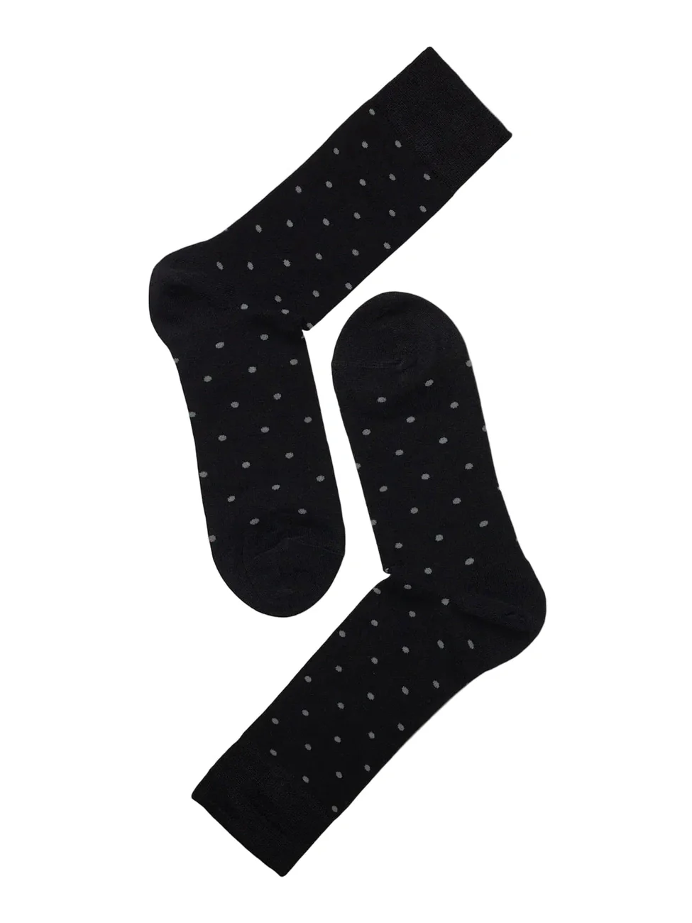 Bambus dots sokker - black/grey melange