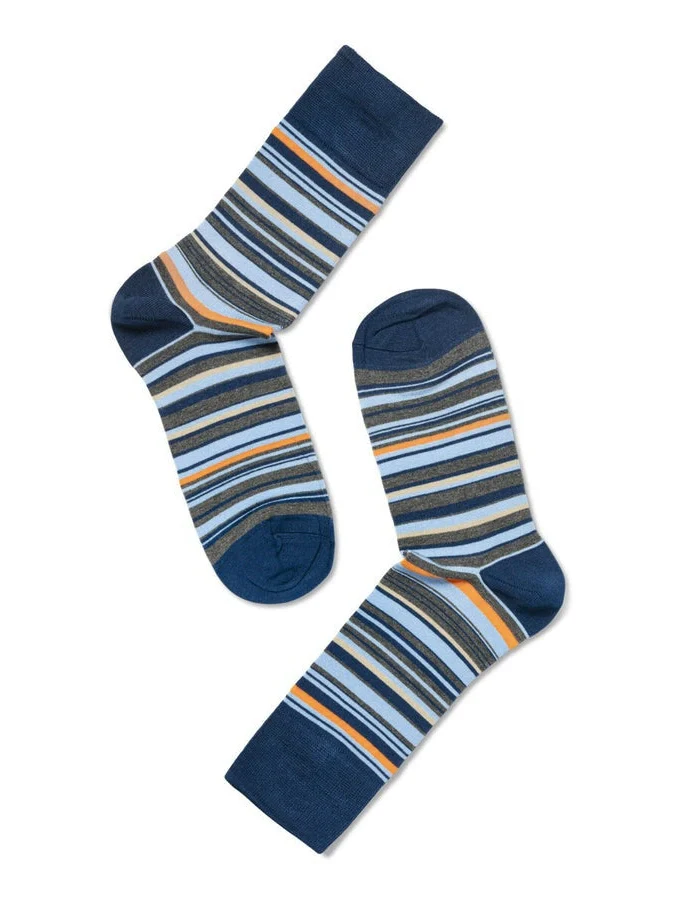 Bambus sokker - navy/beige