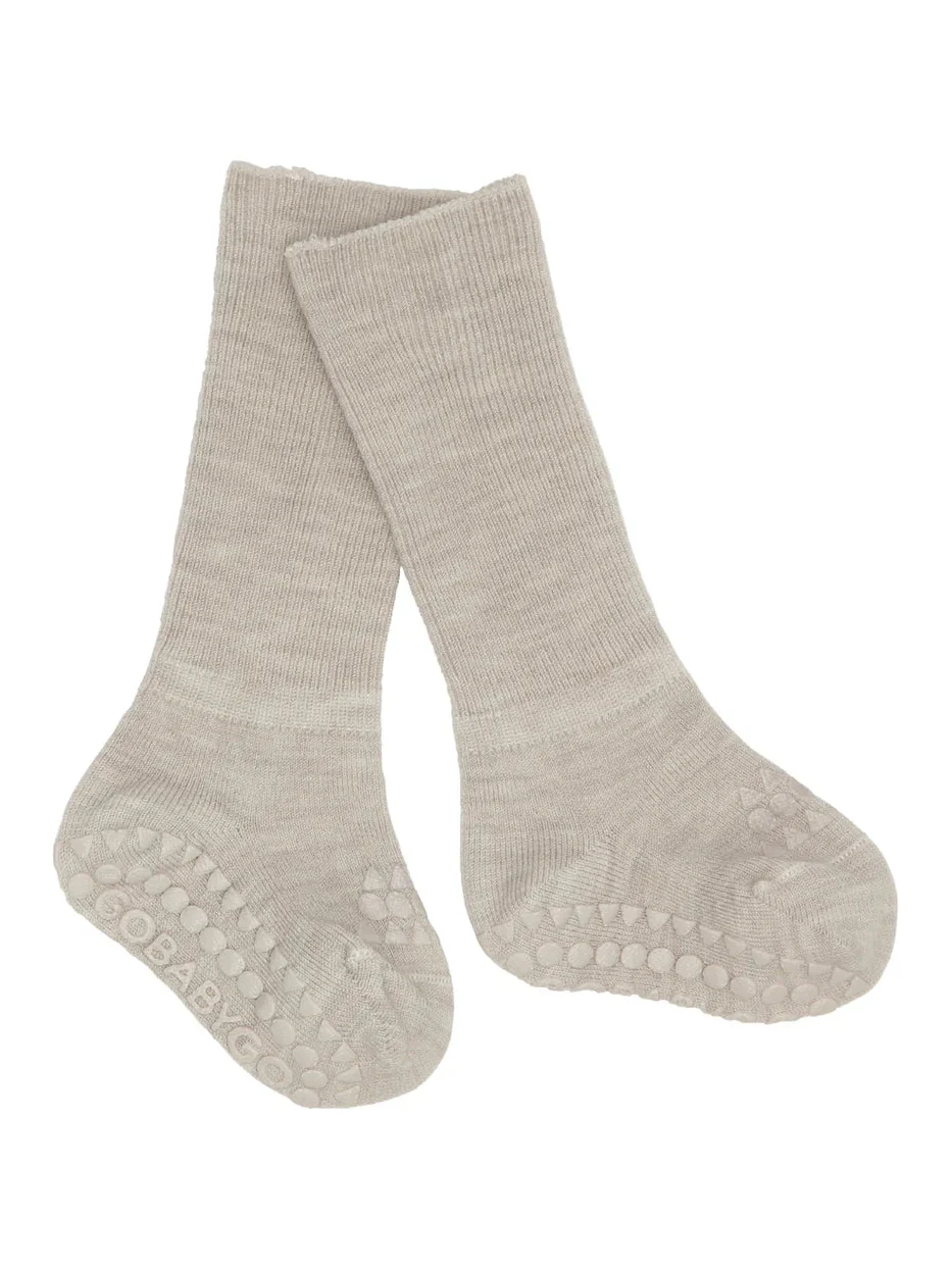 Non slip ull sokker - Sand - Image 2