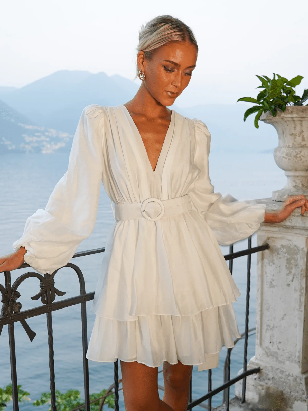 Abina kjole - white