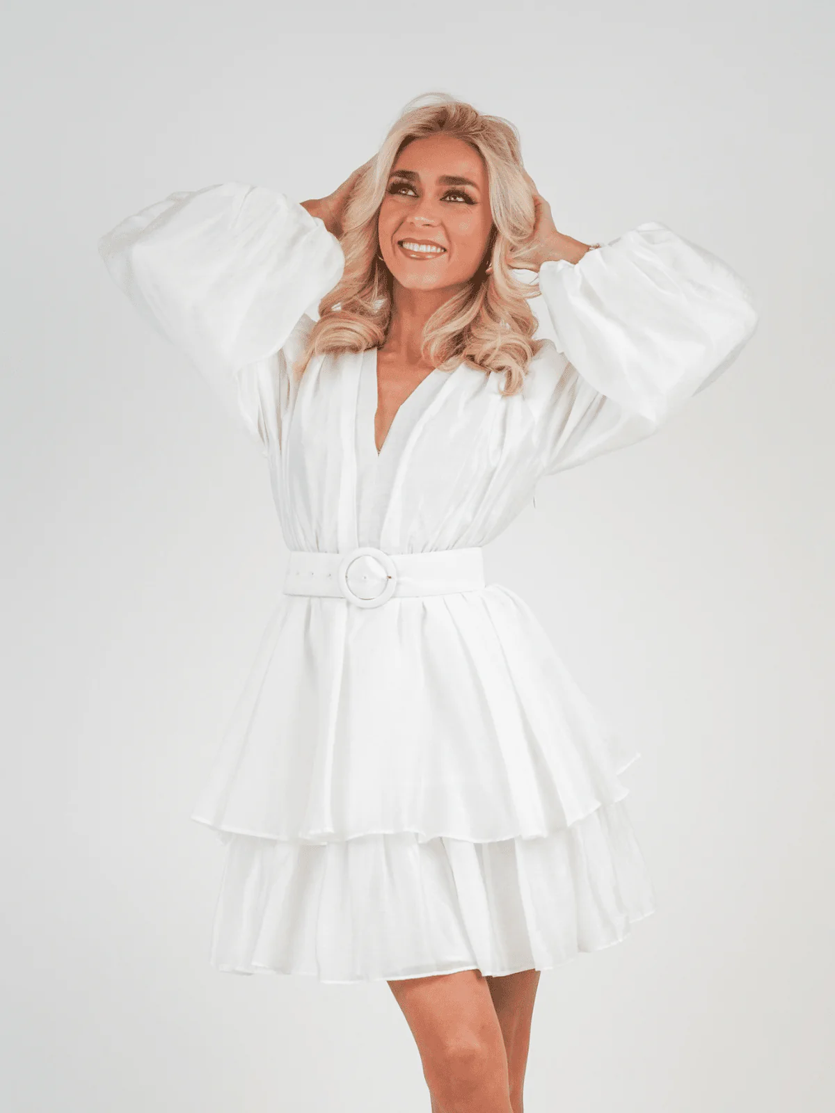 Abina kjole - white - Image 3