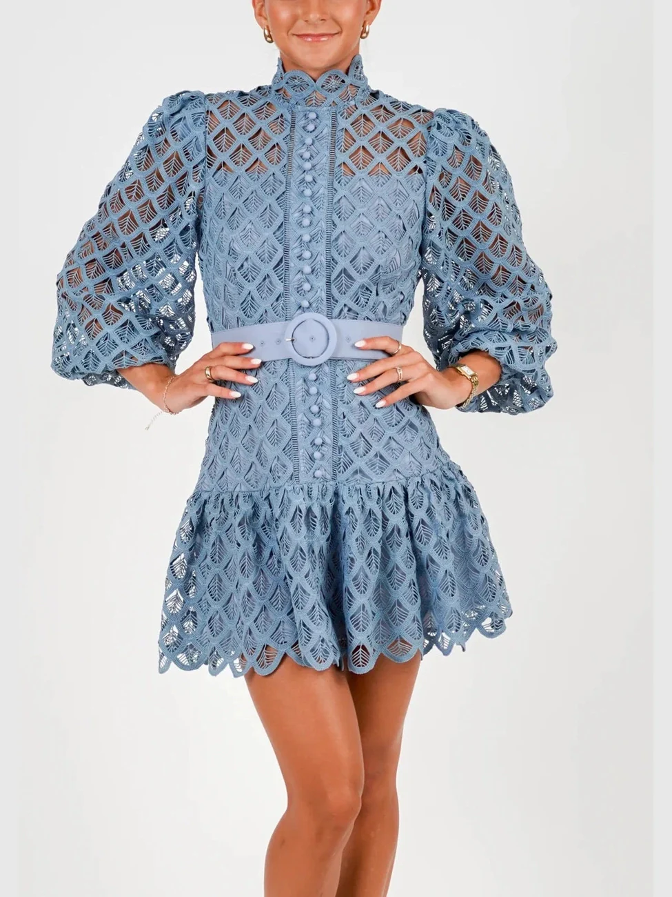 New lovely kjole - sky blue - Image 3