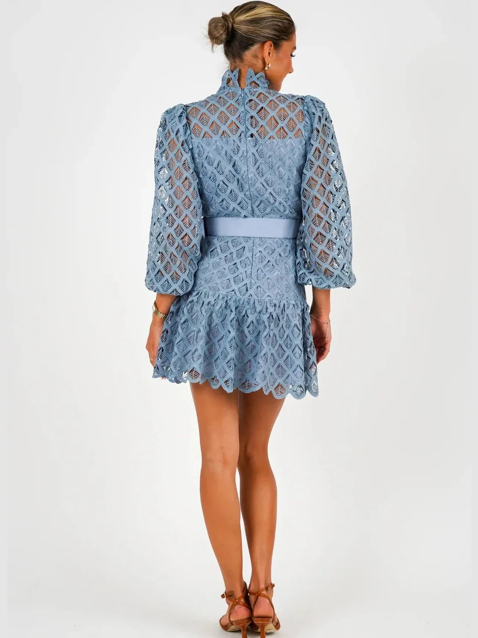 New lovely kjole - sky blue - Image 5