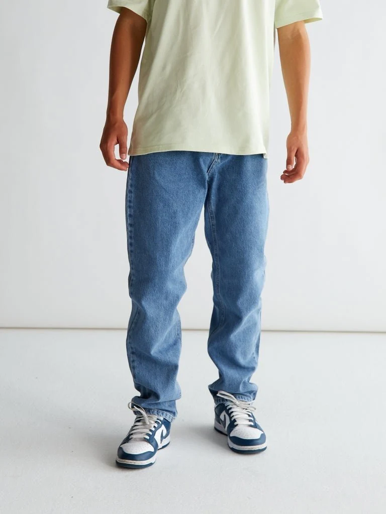 Street Loose Mid Blue jeans - Mid Blue - Image 5