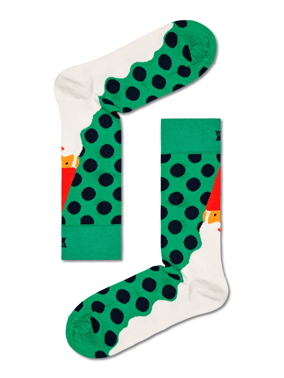 Santa's beard sock - green