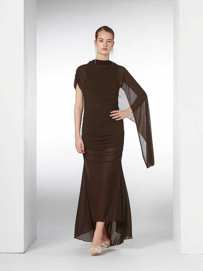 Allegra kjole - brown - Image 5