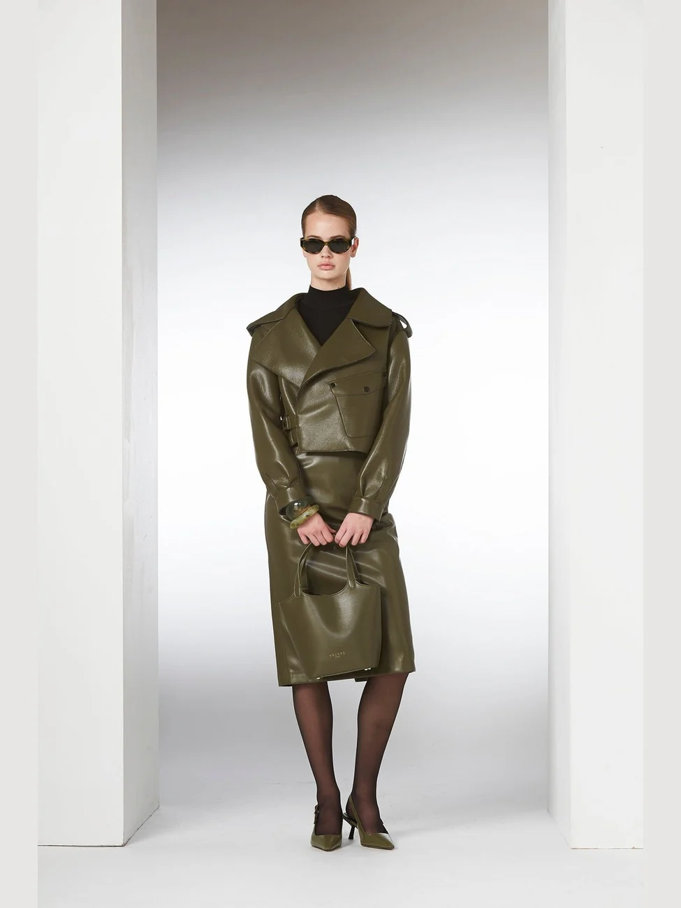 Aurora jakke - military olive - Image 11