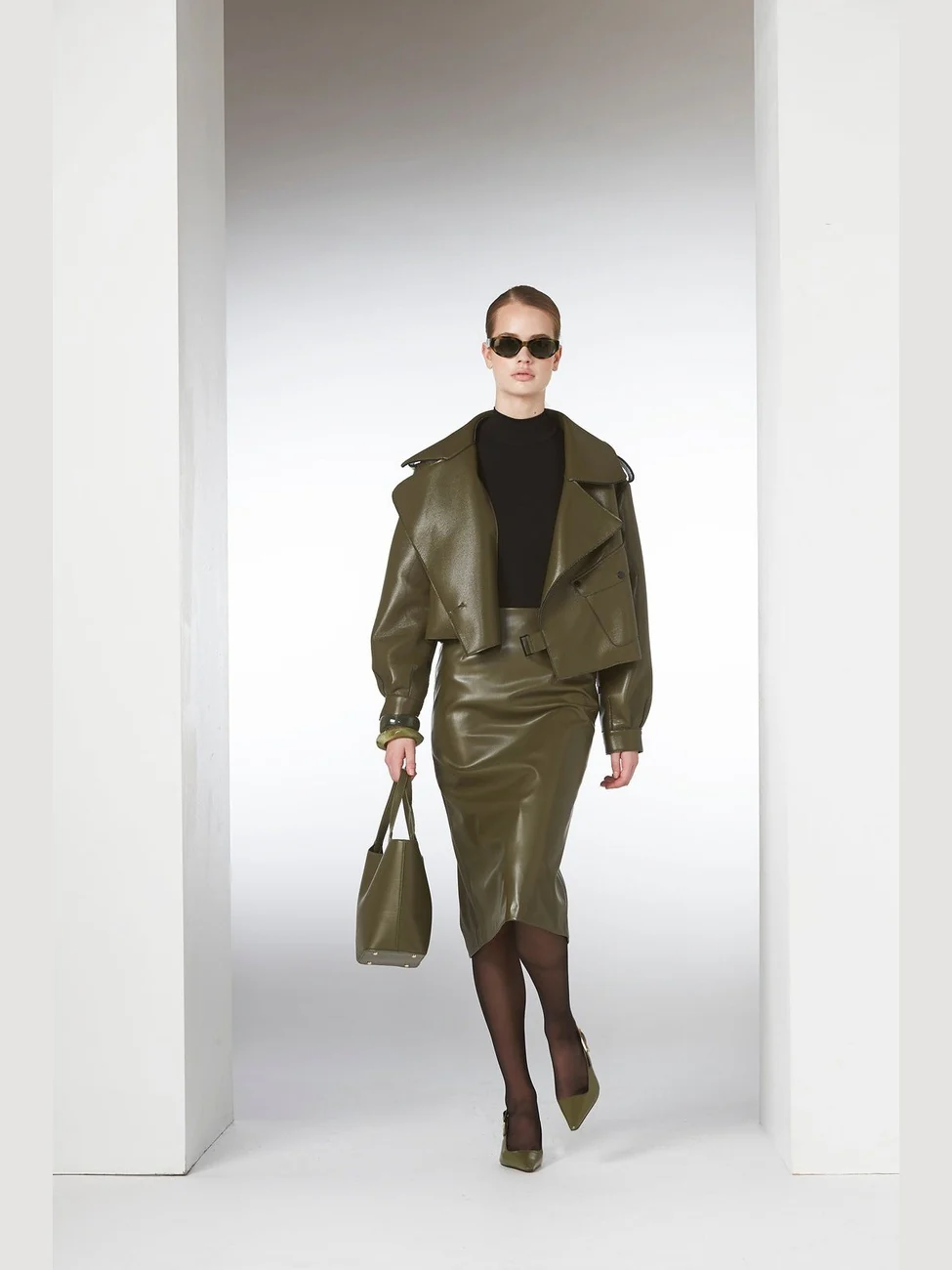 Aurora jakke - military olive - Image 13