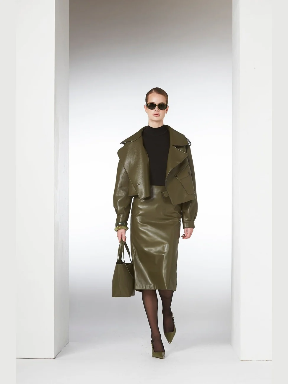 Aurora jakke - military olive - Image 14
